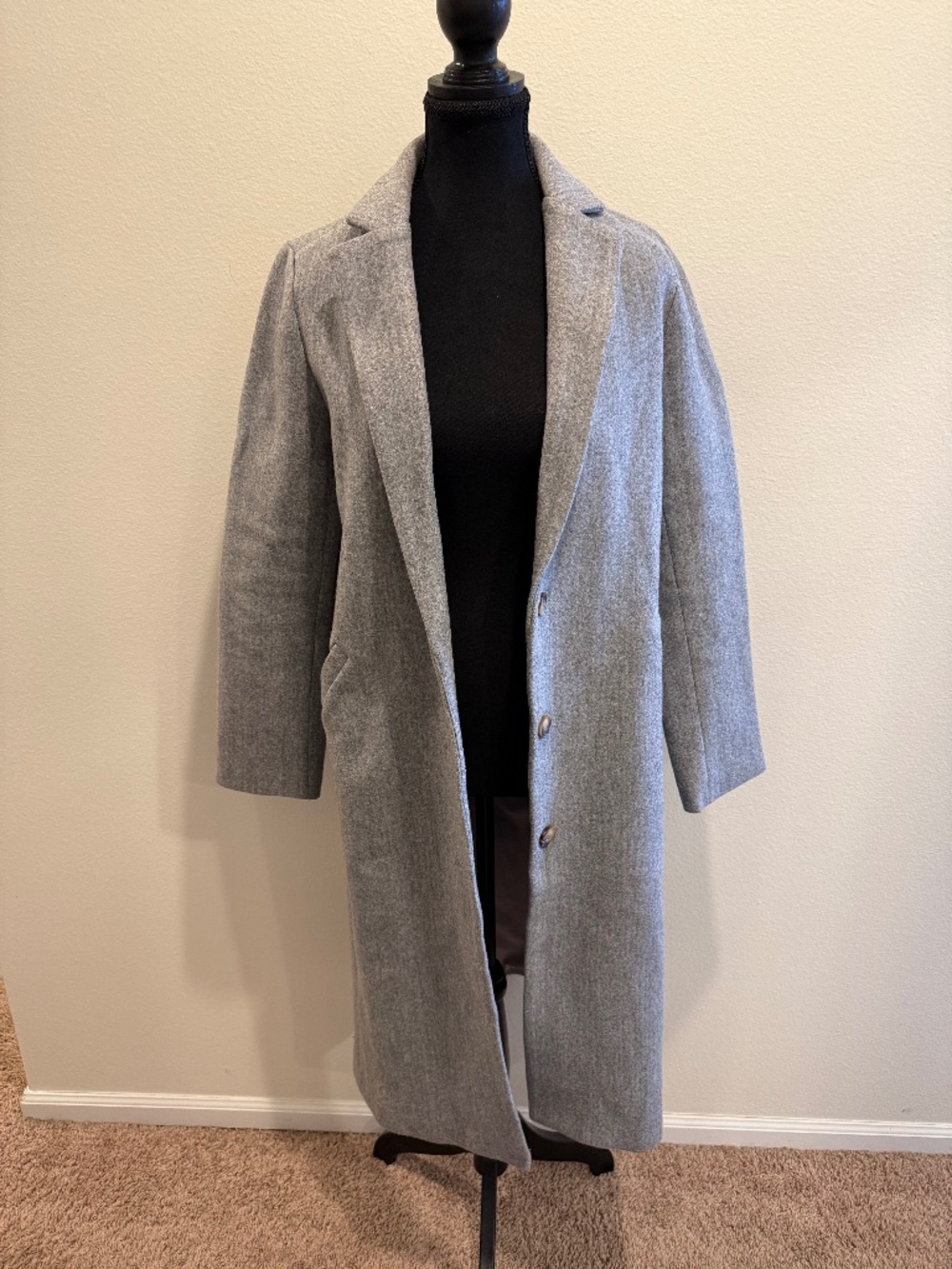 Grey Peacoat